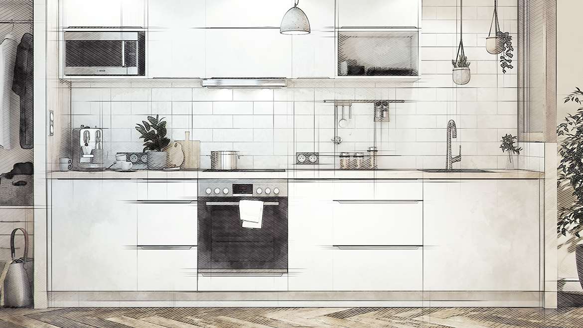 Cuisine en I, vue générale