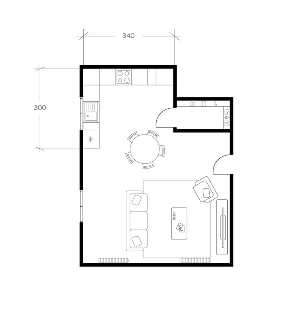 Cuisine ethnique, plan avant