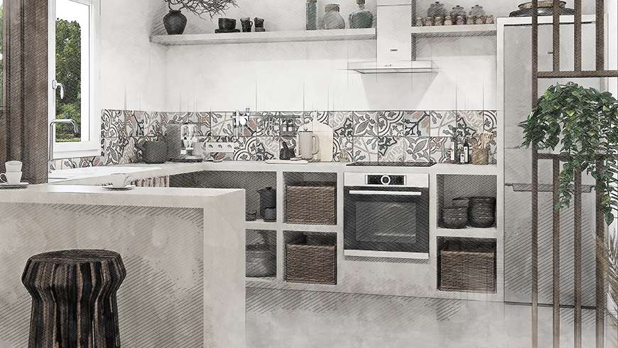 Une cuisine ethnique 