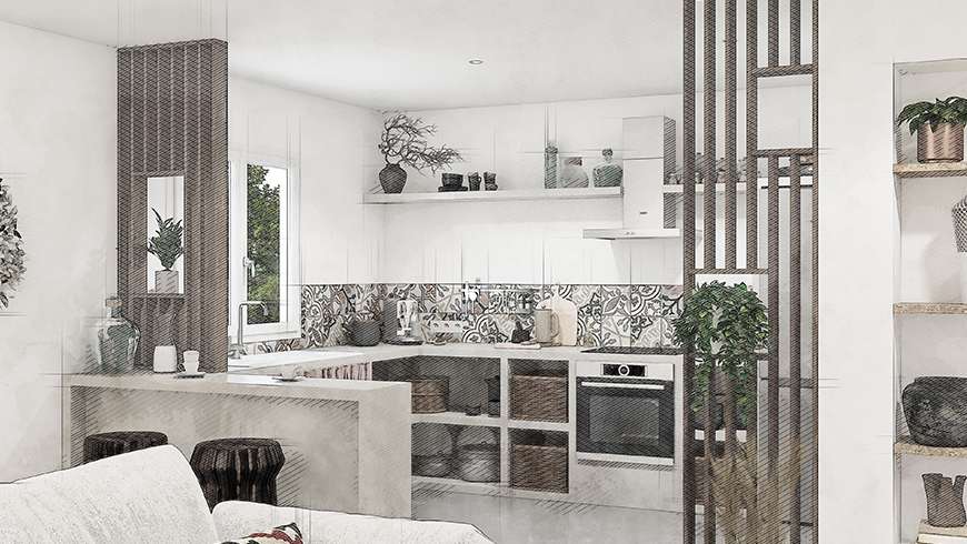 Une cuisine ethnique 