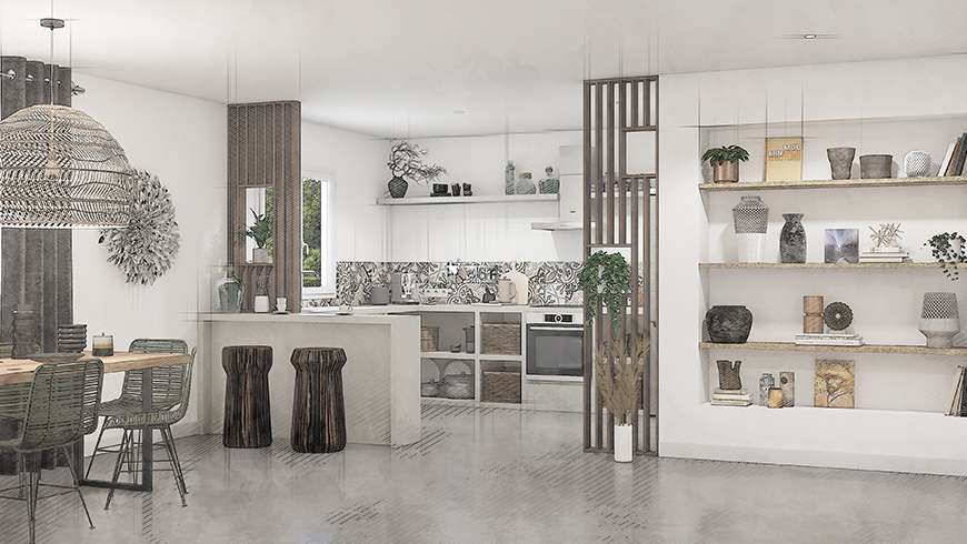 Une cuisine ethnique 