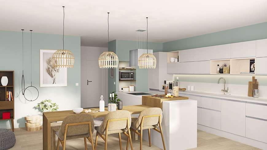 Une cuisine familiale de 15m²