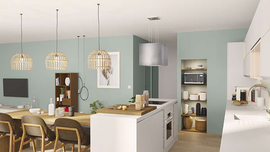 Une cuisine familiale de 15m²