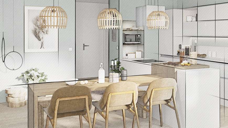 Une cuisine familiale de 15m²