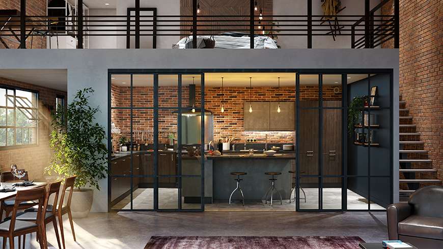 Une cuisine loft