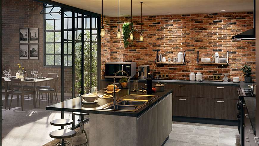 Une cuisine loft