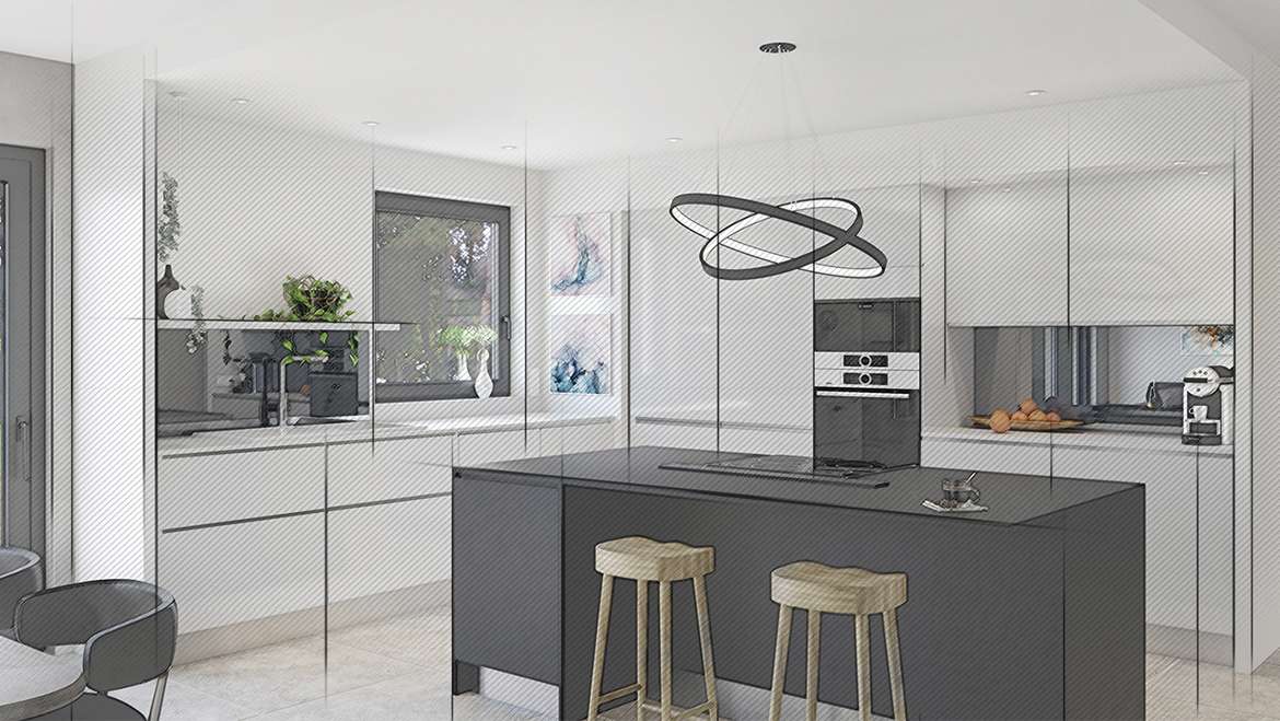 Cuisine moderne et design, vue générale