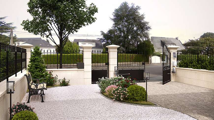 Une entrée carrossable sécurisée