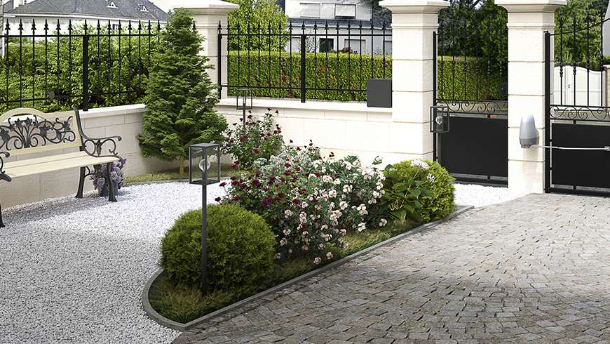 Une entrée carrossable sécurisée