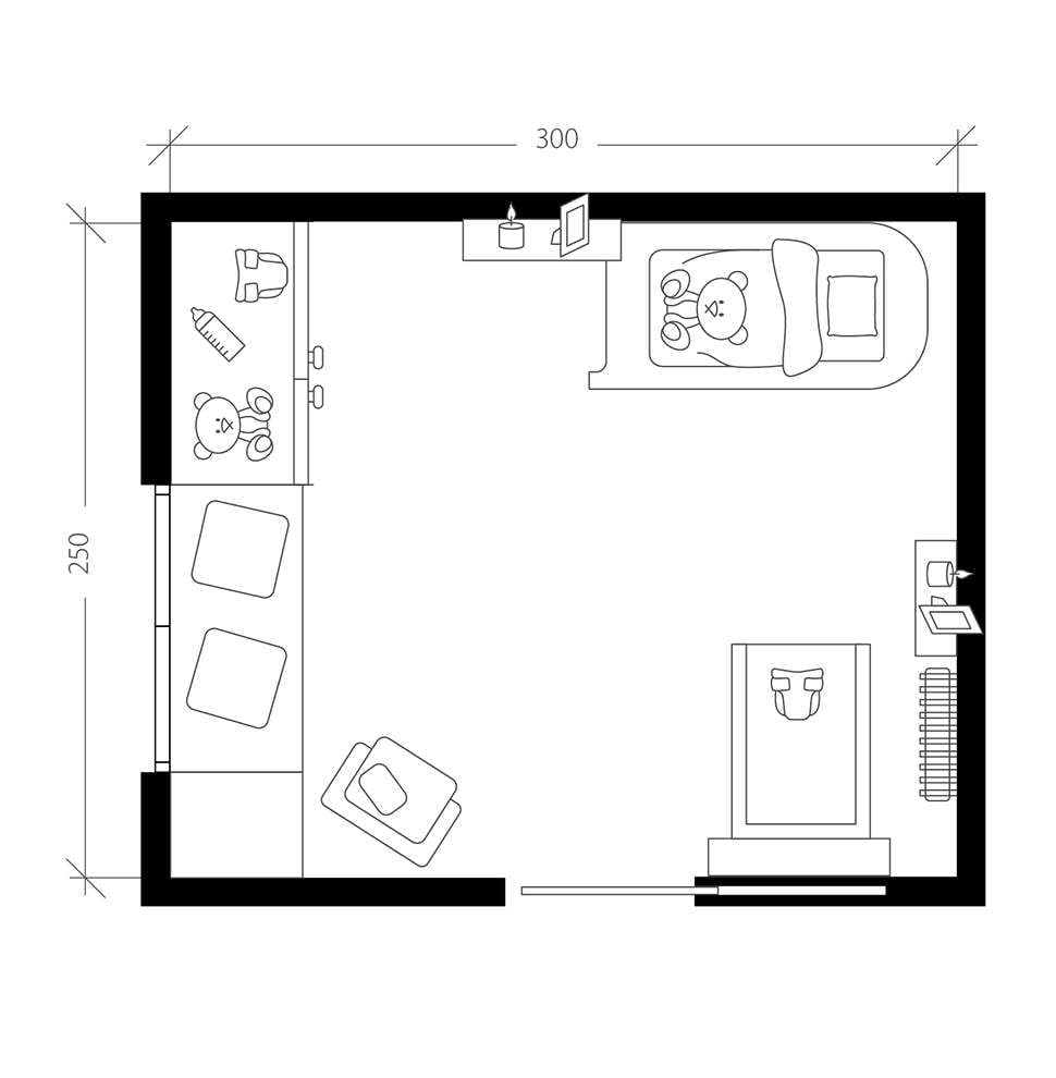 Petite chambre, plan après