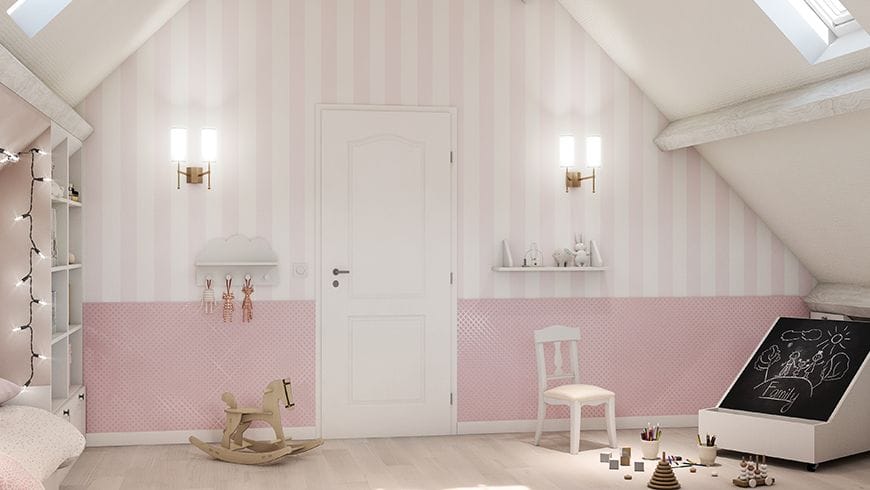 Une chambre et salle de jeu pour fille