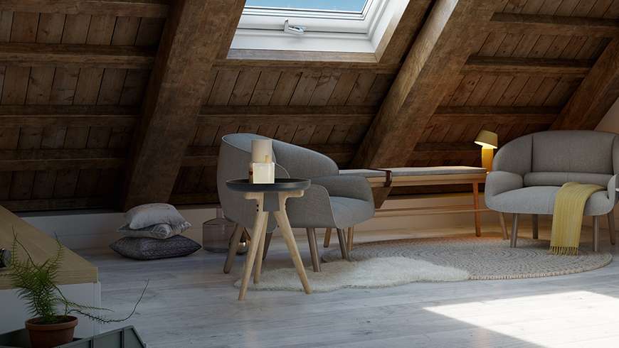 Un salon de lecture et peinture scandinave