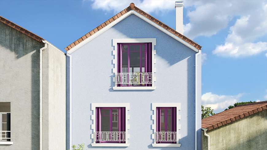 Une surélévation de maison