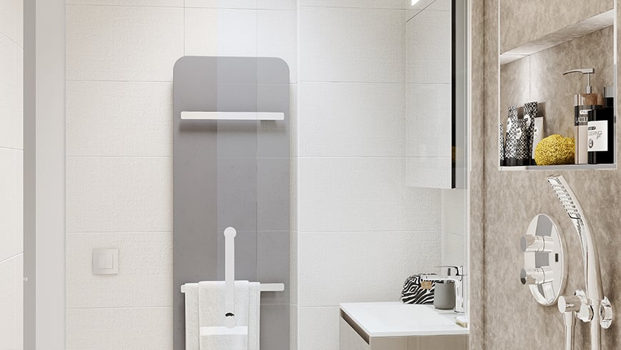 Une petite salle de bain