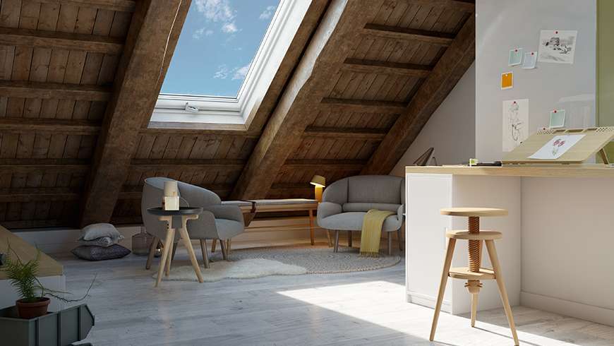 Un salon de lecture et peinture scandinave