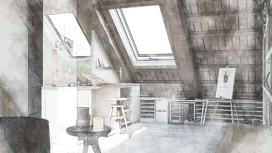 Un salon de lecture et peinture scandinave