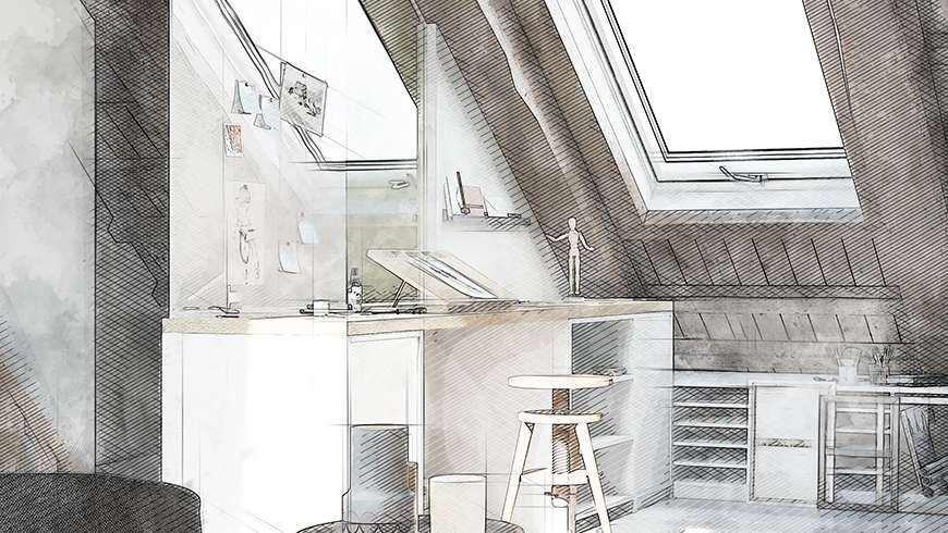 Un salon de lecture et peinture scandinave