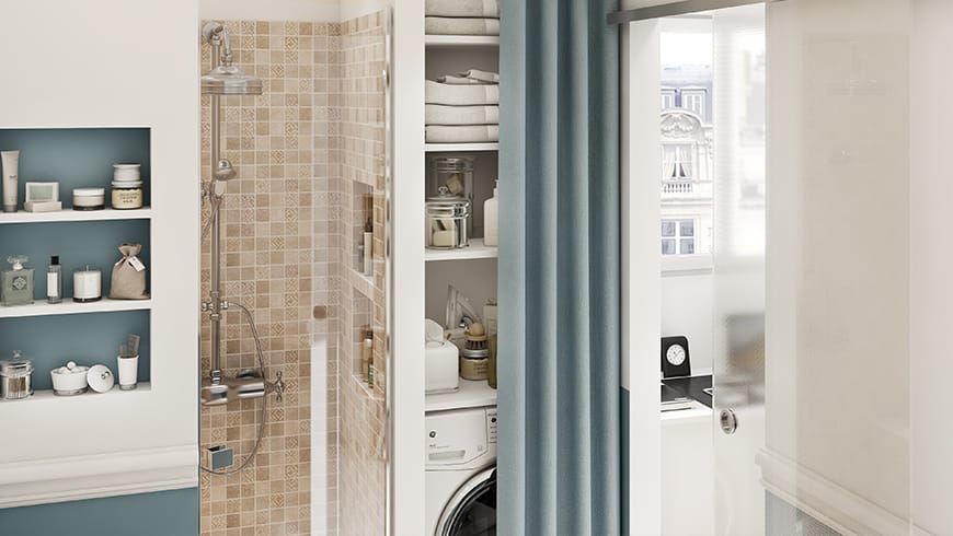 Une salle de bain italienne