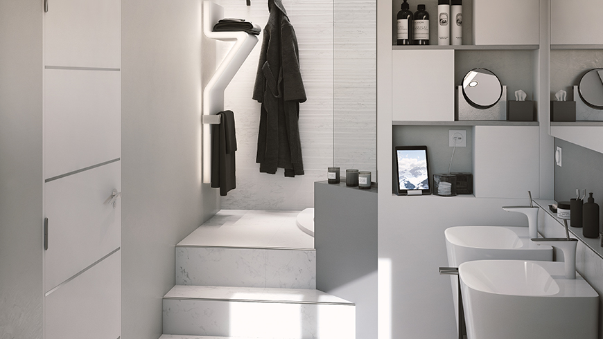 Une salle de bain moderne