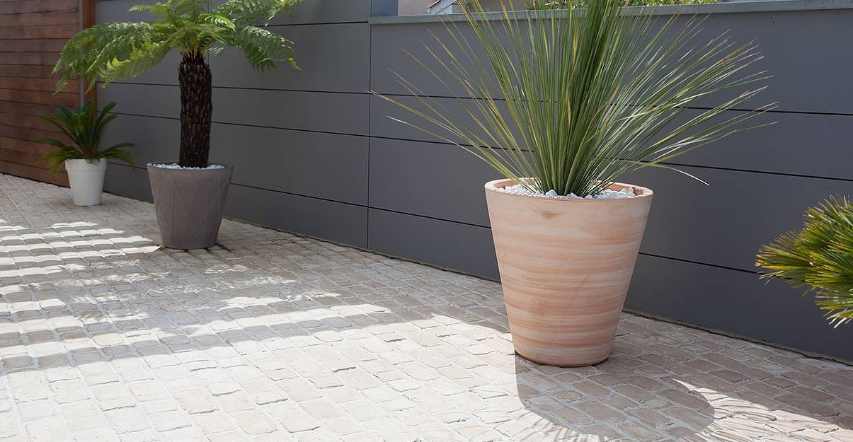 Pavé en pierre reconstituée