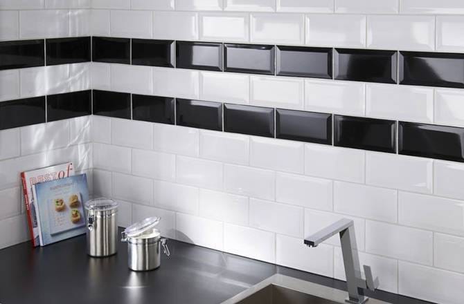 Crédence de cuisine en carrelage métro