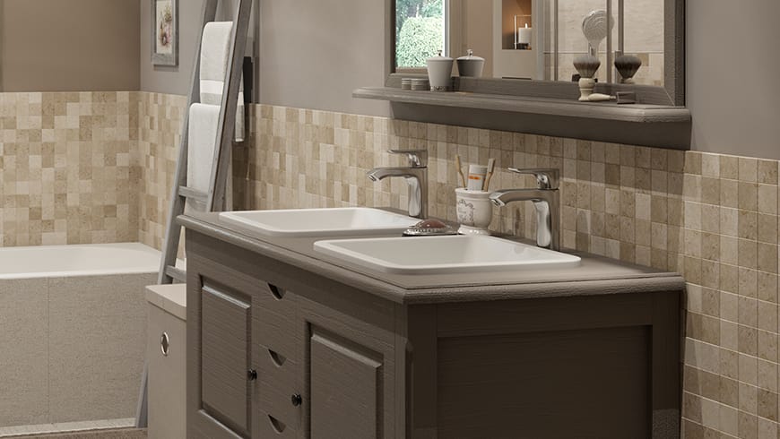 Une salle de bain de 7 m²