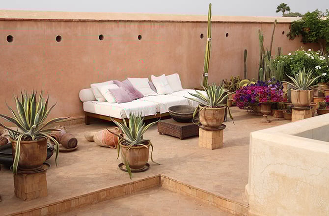 Un toit terrasse d'inspiration orientale...