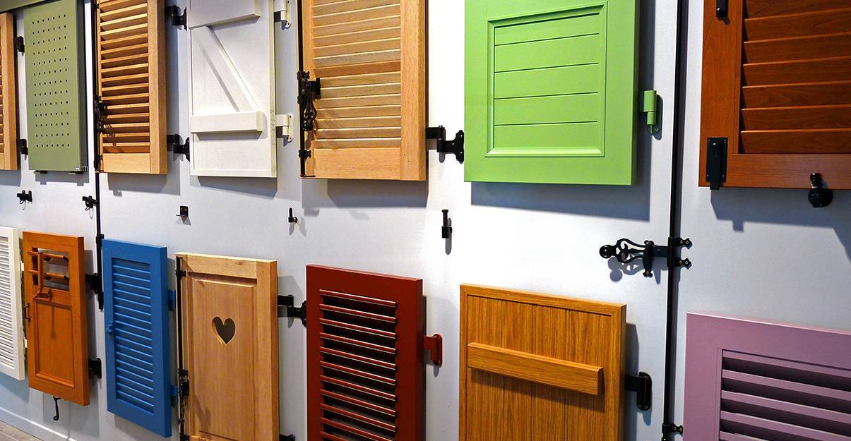 Volets battants, les options