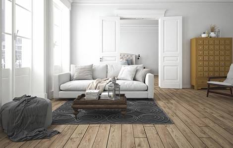 Sol intérieur : le parquet massif pour salon, salle à manger et chambre