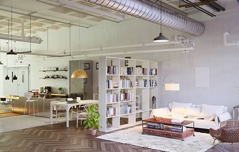 Séparer une pièce : la bibliothèque ouverte pour créer 2 ambiances