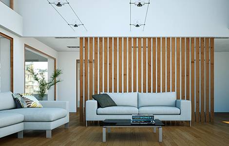 Séparer une pièce : une cloison décorative pour une séparation légère