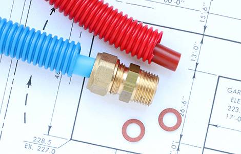 Tuyau de plomberie en PER