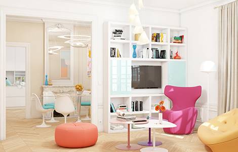 Rénovation d’appartement haussmannien : twister le style