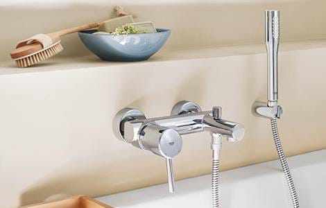 Robinet de baignoire : la fixation murale