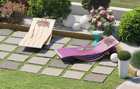 La bordure de jardin en plastique 