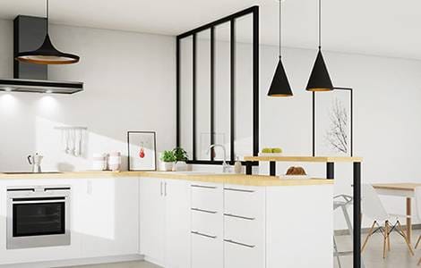 Cloisons intérieures de distribution : le verre