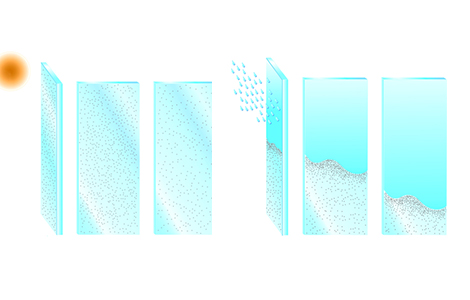 Un vitrage autonettoyant