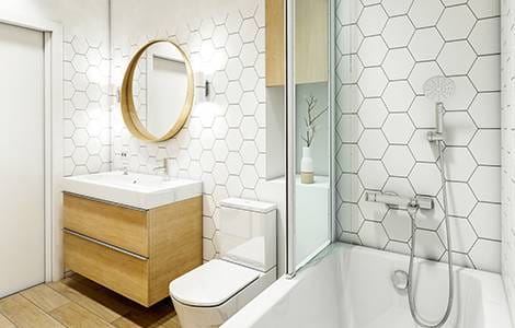 Le joint gris foncé, facile à entretenir