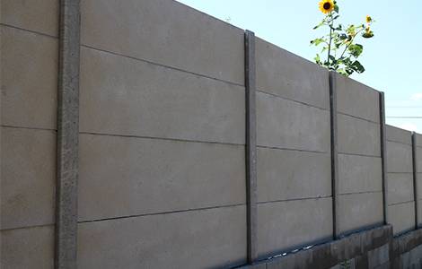 Brise vue : le mur en béton