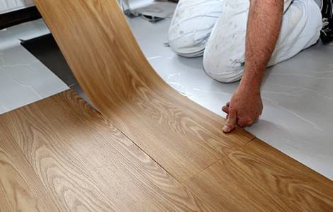 Sol PVC en lame, imitation parquet