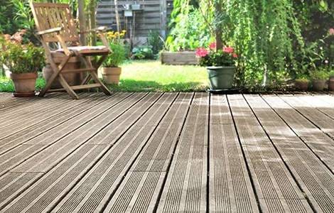 Une terrasse en bois