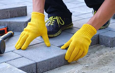 Une terrasse sur lit de sable
