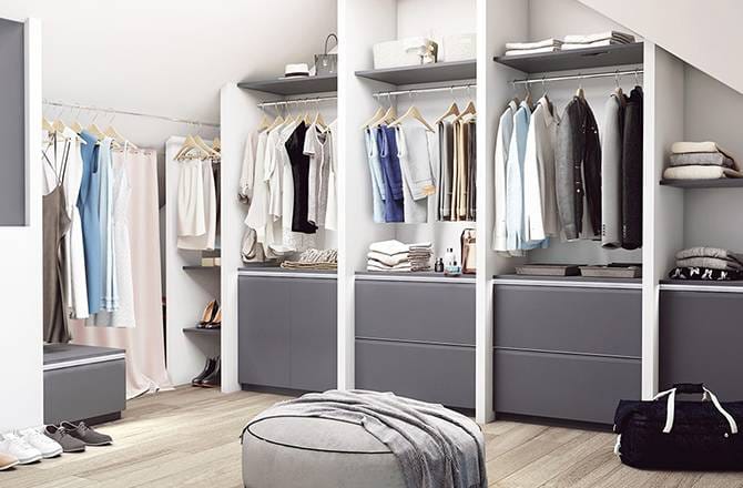 aménager son dressing sous les combles