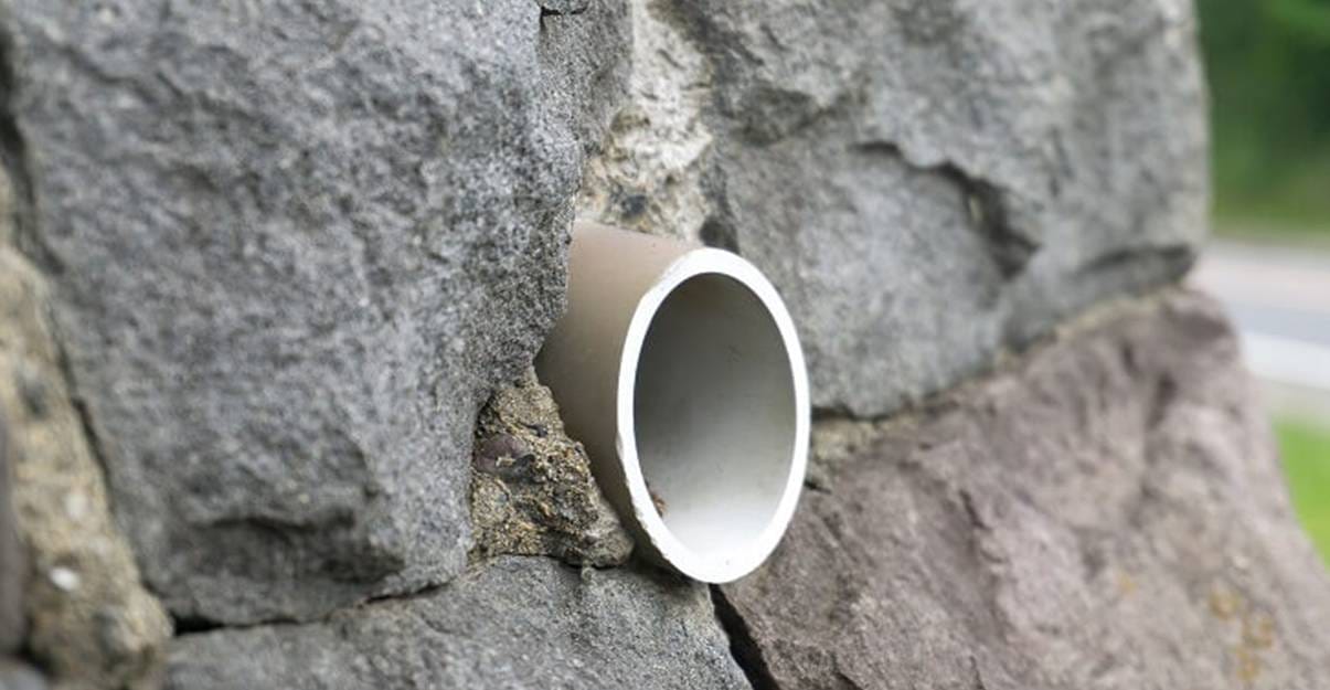 La barbacane, pour drainer efficacement les murs de soutènement