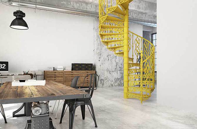 Choisir son escalier : le métal, industriel