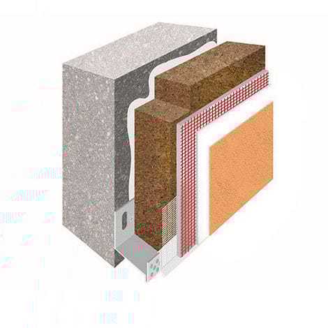 Système d'Isolation thermique par l'extérieur WEBERTHERM XM NATURA