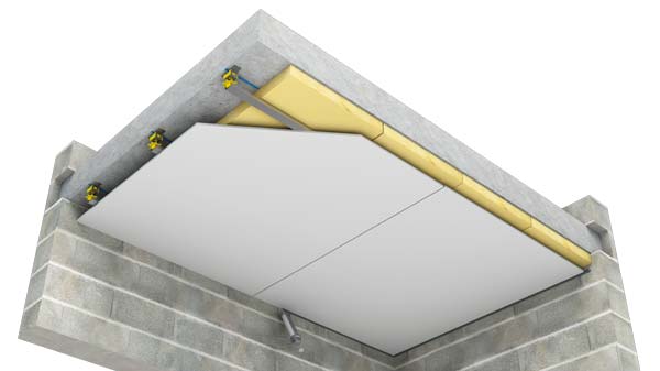 Plafond acoustique avec SUSPENTE INTÉGRA2 PHONIC