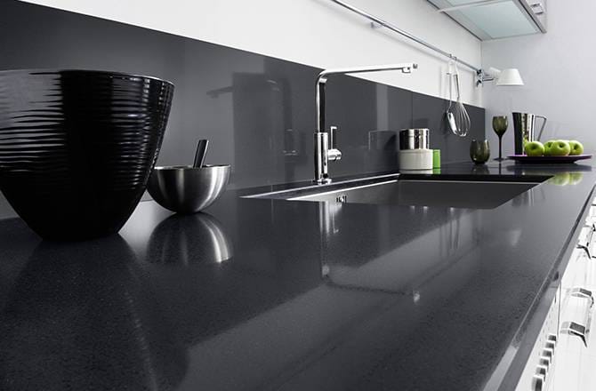 Plan de travail en granit noir