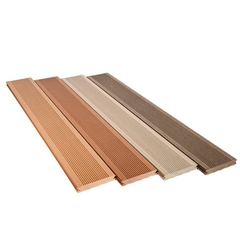 Lame de terrasse en bois composite Élégance, finition rainurée 