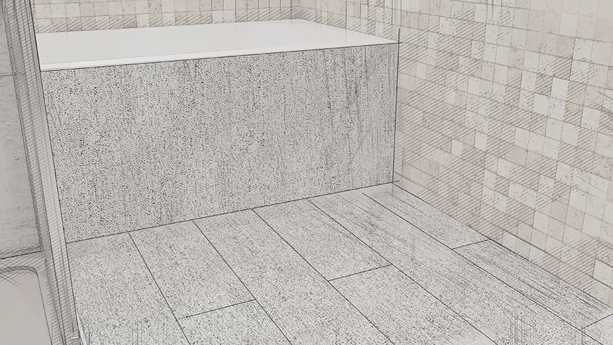 Une salle de bain de 7 m²